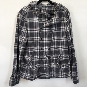 All saints. Checkered shirt/hoodie